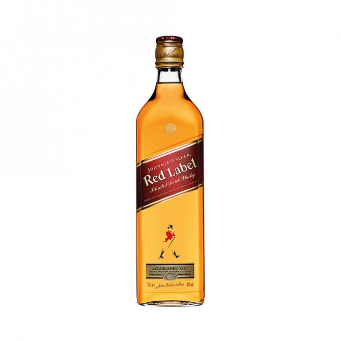 Johnnie Walker Red Label 70cl Blended Scotch Whisky Bottle