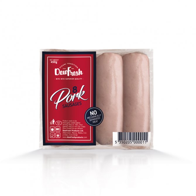 Dewfresh-Pork-8-Sausages-450g